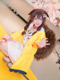 Inugami Korone Cosplay Costume VTuber Women Cute Dress Skirt Coat【S-3XL】Uniform Accessories Halloween Carnival Party Outfits