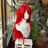 [Styled Wig]Argenti Cosplay Wig Game Honkai Star Rail HSR Women Men Red Long Curly Hair Role Play Props Halloween Party Wig