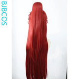 [Styled Wig]Universal Cosplay Lace Front Wig Long Red Half Tied High Ponytail Hair Antique Style Versatile NPC Set Halloween Wig
