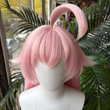 [Styled Wig]Takanashi Hoshino Cosplay Wig Game Blue Archive Women Light Pink Hair Heat Resistant Synthetic Halloween Party Wig