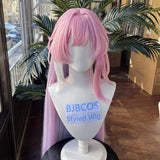 [Styled] Cyrene Cosplay Wig Game Honkai Star Rail Cyrene Female Cosplay Wig Long Pink Hair Halloween Hair