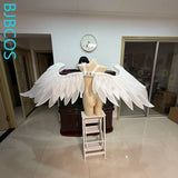 Columbina Hyposelenia Cosplay Costume Game Genshin Impact White Wings Pearl Cotton For Halloween Carnival Fancy Party Decoration