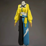 Canari Game Anime Game Z Cosplay A Costume Mask Yellow Top Coat Pant Yellow Blue Double Prop Woman Girls Cos Halloween Party
