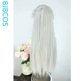 [Styled Wig]Universal Cosplay Lace Front Wig Long White Hair Antique sStyle Versatile NPC Shaped COS Wig Set Halloween Party