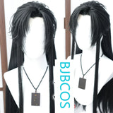 [Styled Wig]Time Raiders Drinking to relieve the rain, imitating the ancient style of hand hook, half tied ponytail, COS