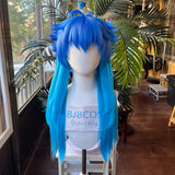 [Styled Wig]Aoba Seragaki Cosplay Wig Game Dramatical Murder Men Mixed Blue Long Hair Heat Resistant Synthetic For Halloween