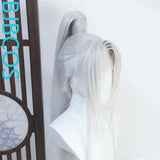 [Styled Wig]Ashes of the Kingdom‌ Silver white Lace Front Wig COS Ganji wig cover
