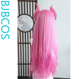 [Styled Wig]League of Heroes  Star Guardian Kasha Cos Corn Beard Hairy Girl Patch Style Wig Set