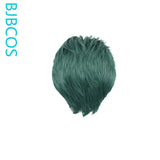 [Styled Wig]Daily COS versatile short hair set in dark green with a Japanese and Korean youthful vibe, slightly curled