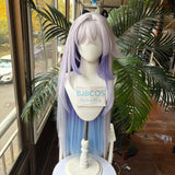 [Styled Wig]Skirk Cosplay Wig Game Genshin Impact Women Light Purple Colorful Long Straight Hair Halloween Carnival Party Wig