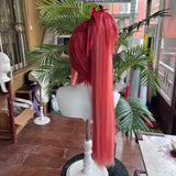 [Styled Wig]Rapi Cosplay Wig Game GODDESS OF VICTORY: NIKKE For Women Mixed Red Long Ponytail Costume‌ Synthetic Prop Wigs