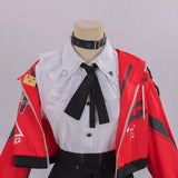 Anime Game Neverness To Everness Cosplay Halloween Lacrimosa Costume Y2K Punk Red Short Coat Black Dress Goth Lolita