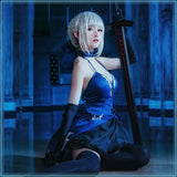 Grand Order Fate My King Altoria cosplay in black saber black dress Halloween Uniform Carnival Party Play Role Clothes
