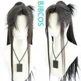 [Styled Wig]Universal Cosplay Full Lace Wig Anime Long Brown Hair Ancient Style Male Cool And Refreshing NPC Versatile COS Wig