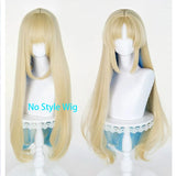 [Styled Wig]Fleurdelys Cosplay Wig Game Wuthering Waves Women Light Yellow Mixed Blue 90CM Halloween Theme Party Cosplay Wig