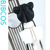 [Styled Wig]WHERE WINDS MEET Red thread imitation hand hook COS hairy girl style wig cover
