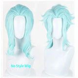 [Styled Wig]The Doctor II Dottore Cosplay Wig Game Genshin Impact 43cm Blue Wig For Men Cosplay Heat Resistant Synthetic Hair