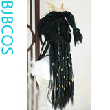 [Styled Wig]WHERE WINDS MEET Jiuliu Men (including bell) imitation hand hook COS hairy girl shaped wig cover