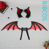 Versatile Wings Ears Tail Cosplay Costume Bat And Angels Wings Prop Halloween Christmas Decoration Party Angel Wings Dressing Up
