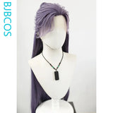 [Styled Wig]Ancient Style Universal Cosplay Wig Game Women Men Long Full Lace Hand Hook Purple Hair Halloween Party Wig