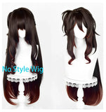 [Styled Wig]Honkai Star Rail Nihility Fugue SP Tingyun Cosplay Wig Long Brown Hair Halloween Carnival Party