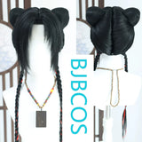 [Styled Wig]WHERE WINDS MEET Red thread imitation hand hook COS hairy girl style wig cover