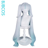 [Styled Wig]Jinhsi Cosplay Wig Game ‌Wuthering Waves Lake Blue Mixed Long Straight Hair 98CM Synthetic Concert Tour‌ Jinhsi Wig