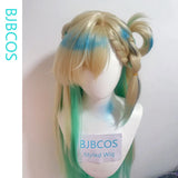 [Styled] Lynae Cosplay Wig 90cm Flax mixed green Long hair Heat Resistant Synthetic Wig+Wig cap Game Wuthering Waves Lynae Hair