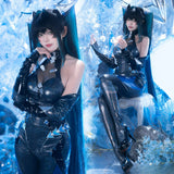 GODDESS OF VICTORY: NIKKE Little Mermaid Cosplay Tight Leather Clothing Halloween Uniform Carnival Party Play Role Clothes