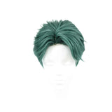 [Styled Wig]Daily COS versatile short hair set in dark green with a Japanese and Korean youthful vibe, slightly curled