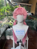 [Styled Wig]‌Encore Wig Game Wuthering Waves Cosplay Wig Women 80CM Pink Cute Long Hair Encore Heat Resistant Wig