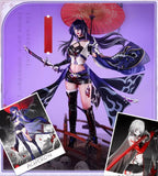 Acheron Game Cosplay Costume HSR Honkai: Star Rail Cosplay Purple And Red Clothing Accessories Halloween Christmas Party Props