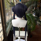 [Styled Wig]Ryuuge Kisaki Cosplay Wig Game Blue Archive Women Twin Tails Dark Purple Hair Heat Resistant Synthetic Halloween