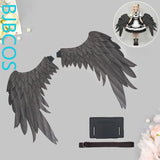 Versatile Wings Cosplay Game Anime Black And White Big Wings Costume Prop Halloween Christmas Decoration Party Angel Wings
