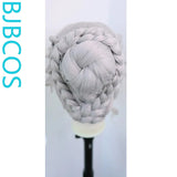 [Styled Wig]I dentity V Red Lady's Illusory Night Tide COS Lace Front Wig Silver White Wig Set