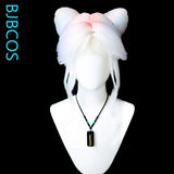 [Styled Wig]Eternal Tribulation, Unfinished Jade, Linglong Warm Cat Head,Lace Front Wig Spray Color COS Shaped Wig