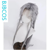 [Styled Wig]Love and Deep Space Qin Che Silver Wing Demon Silver Grey COS Wig Hairy Girl Style Headset Customizable