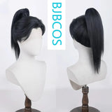 [Styled Wig]Silver white antique style male and female pointed cosplay wig, versatile ponytail headband for movies, TV shows