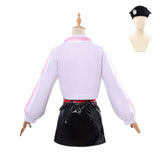 Red Hood Cosplay Pink White Jacket Costume Goddess of Victory: NIKKE Top Skirt Bag Set For Perfromance Halloween Roleplay
