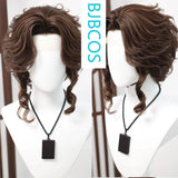 [Styled Wig]Bloody Queen Mary‌ Cosplay Lace Front Wig Game I Dentity V Women Man Short Brown Curly Hair Halloween Party Wig