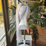 [Styled Wig]Snow Bunny‌ Cosplay Wig League Of Wig Legends Women White Long 85CM Halloween Carnival Party Cosplay Game Anime Wig