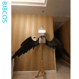 Nakamasa Ichika Cosplay Wings Game Blue Archive Foldable Black Versatile Pearl Cotton Angel Wings Cosplay Halloween Party Prop