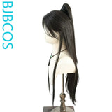 [Styled Wig]Antique style young man small lace Xie Lian COS wig cover versatile half tied ponytail