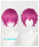 [Styled Wig]‌Kusuo Saiki Wig Anime The Disastrous Life of Saiki K. Men  Halloween Pink Hair Saiki Cosplay Free Wig Cap