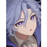 [Styled Wig]Mitya Cosplay Wig Game Genshin Impact Women Or Man Light Blue Short 33CM Hair Mitya Cosplay Hair Hallowmas Party