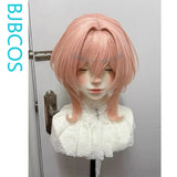 [Styled Wig]Linnea‌‌ Cosplay Wig Game Genshin Impact For Women 50CM Mixed Pink Color Hair Anime Heat Resistant Synthetic Wigs