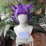 [Styled Wig]Twisted Wig Wonderland Chenya Cosplay Halloween Party Heat Resistant Synthetic Hair Short Purple Wig