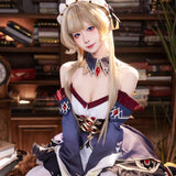 【In Stock】Sandrone Cosplay Costume Game Genshin Impact  Marionette Purple And White Dress Uniform Halloween Party Girls Prop