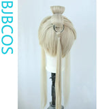 [Styled Wig]Ashes of the Kingdom‌ Lace Front Wig Light Gold COS Zhang Zhongjing Wig Set, Ancient Style