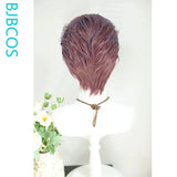 [Styled Wig]Universal Cosplay Lace Front Wig Anime Men Korean Teenage Versatile Style Slightly Curled And Fragmented Texture Wig